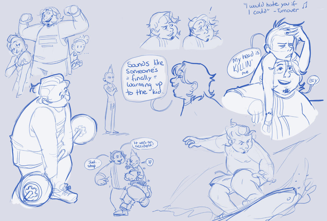 BurnOut Brotherhood original story board