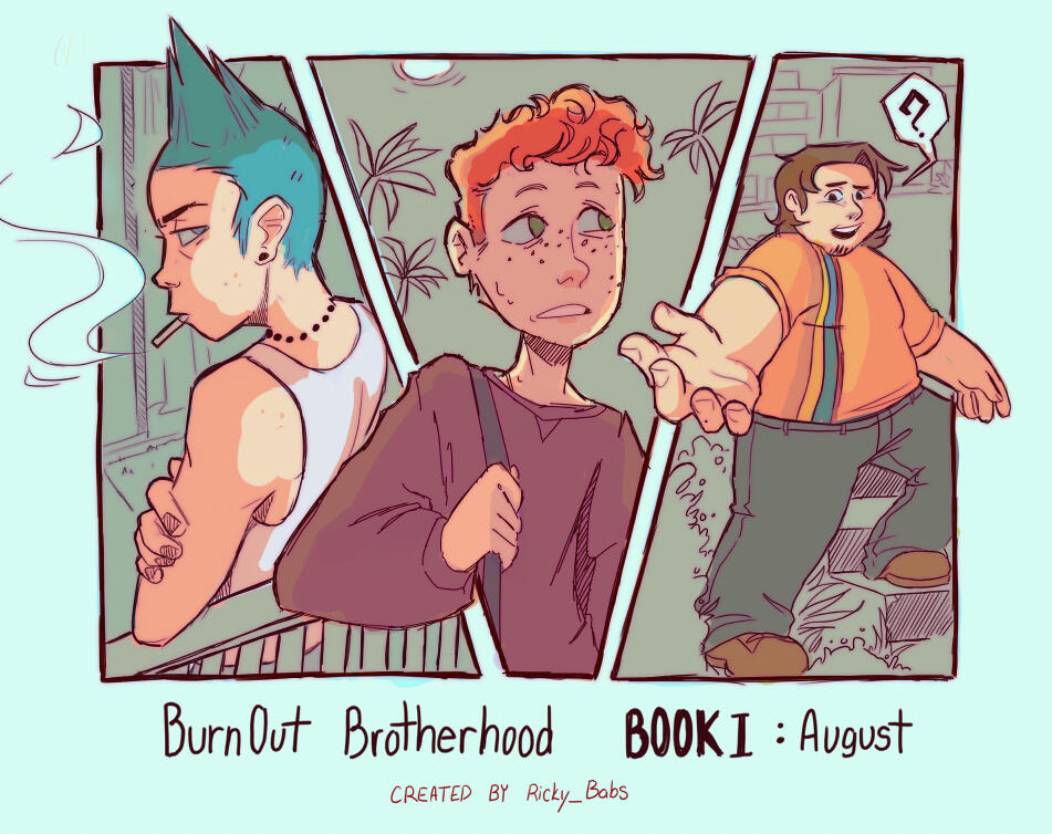 BurnOut Brotherhood original story board