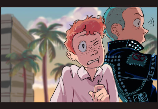 BurnOut Brotherhood original story board